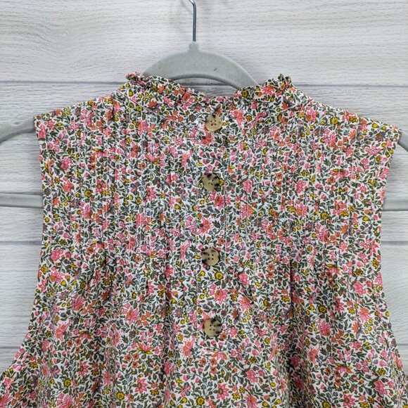 J Crew Pintuck 100% Cotton Poplin Scattered Blooms Top - Picture 4 of 7